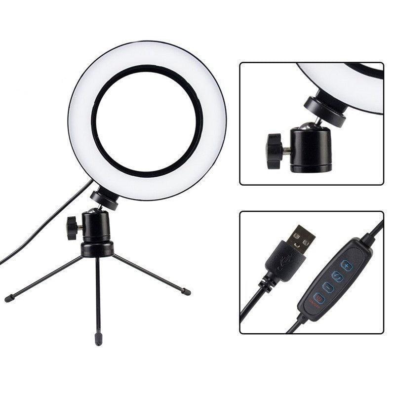 Ring Light Iluminador Anel Luz Com Tripe