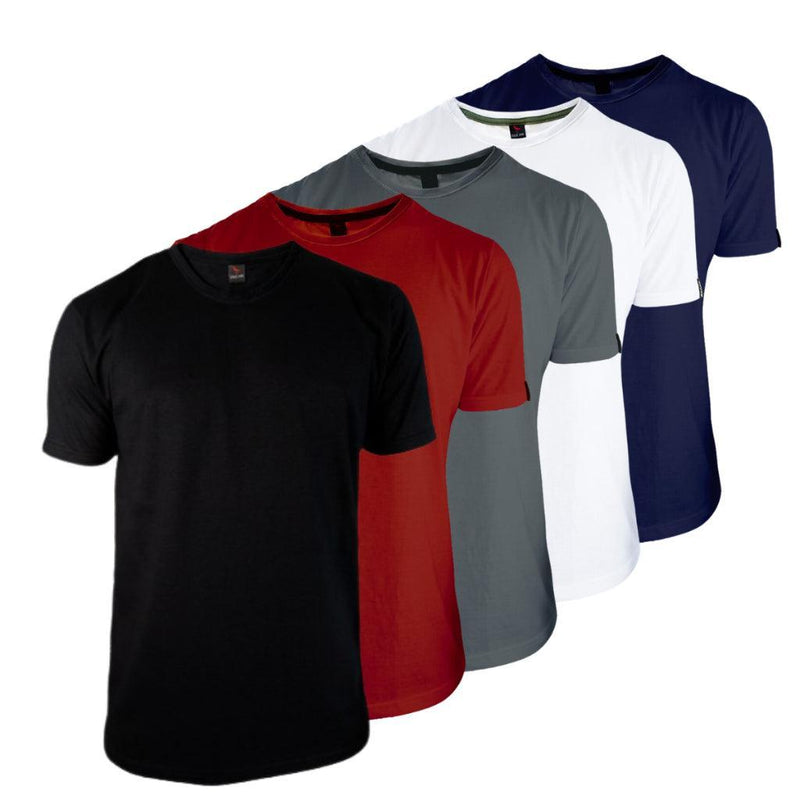 Kit 5 Camisas Básicas Flexiveis Slim Fit